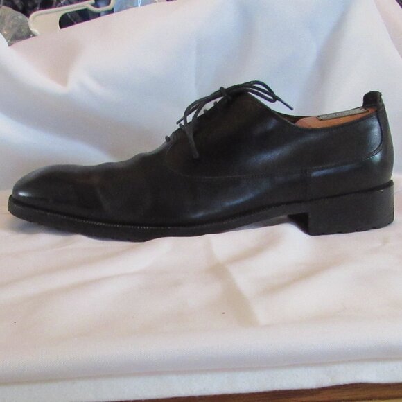 Fratelli Rossetti Black Derbys Size 9.5 Made in Italy Excellent Pre-Owned Cond. - Picture 9 of 11